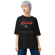 Black / S Go with the Flow Unisex Oversized T-Shirt by Design Express