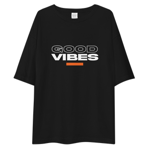 Good Vibes Text Unisex Oversized T-Shirt by Design Express