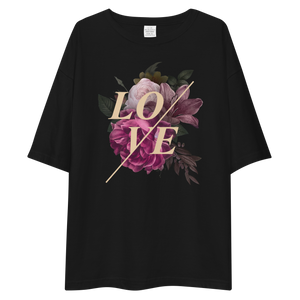 Love Flower Front Unisex Oversized T-Shirt by Design Express