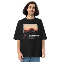 Black / S Yosemite National Park Front Unisex Oversized Dark T-Shirt by Design Express