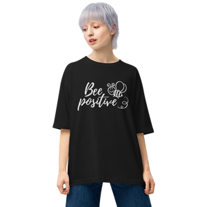 Bee Positive Unisex Oversized Dark T-Shirt by Design Express