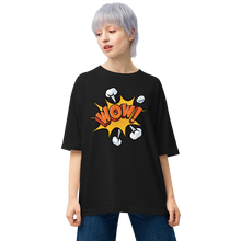 Black / S Wow Pop Art Unisex Oversized T-Shirt by Design Express