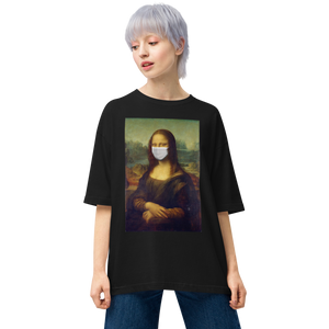 Monalisa Mask Unisex Oversized T-Shirt by Design Express