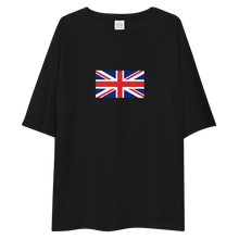 I'd Rather Be In Britain Unisex Oversized Black T-Shirt by Design Express