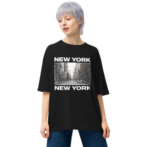 New York Front Unisex Oversized Dark T-Shirt by Design Express