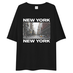 New York Front Unisex Oversized Dark T-Shirt by Design Express