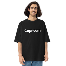 Black / S Capricorn "Poppins" Unisex Oversized T-Shirt by Design Express