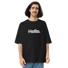 Black / S Hello "Poppins" Unisex Oversized T-Shirt by Design Express