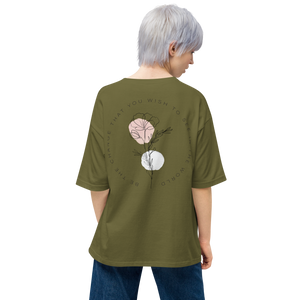 City Green / S Be the change that you wish to see in the world Unisex Oversized T-Shirt by Design Express