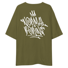 Normal is Boring Graffiti Back Unisex Oversized Dark T-Shirt by Design Express