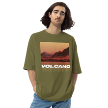 City Green / S Vulcano Front Unisex Oversized T-Shirt by Design Express