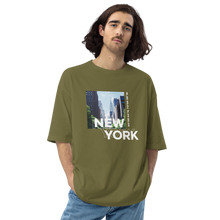 City Green / S New York Coordinates Unisex Oversized Dark T-Shirt by Design Express