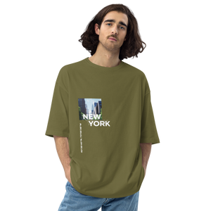 City Green / S New York Coordinates Front Unisex Oversized Dark T-Shirt by Design Express