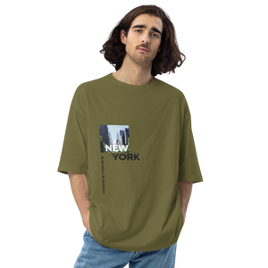 City Green / S New York Coordinates Front Unisex Oversized Light T-Shirt by Design Express