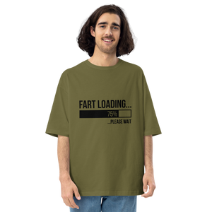 City Green / S Fart Loading Front Unisex Oversized Light T-Shirt by Design Express