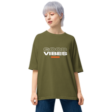 City Green / S Good Vibes Text Unisex Oversized T-Shirt by Design Express