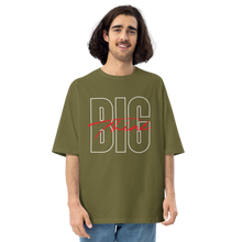 City Green / S Think BIG (Bold Condensed) Unisex Oversized Dark T-Shirt by Design Express