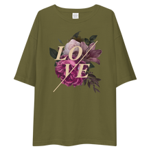 Love Flower Front Unisex Oversized T-Shirt by Design Express