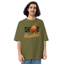 City Green / S Shoot Streetball Front Unisex Oversized Light T-Shirt by Design Express