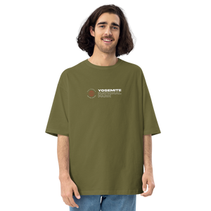 City Green / S Yosemite National Park Back Unisex Oversized Dark T-Shirt by Design Express