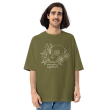 City Green / S Marvelous Nightmare Flower Skull Front Unisex Oversized T-Shirt by Design Express