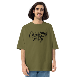 City Green / S Christmas Party Unisex Oversized Light T-Shirt by Design Express