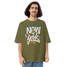 City Green / S New York City Glitch Unisex Oversized T-Shirt by Design Express