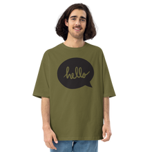 City Green / S Hello Unisex Oversized T-Shirt by Design Express