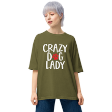 City Green / S Crazy Dog Lady Unisex Oversized T-Shirt by Design Express