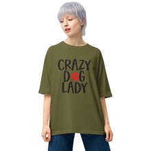 City Green / S Crazy Dog Lady Unisex Oversized Light T-Shirt by Design Express