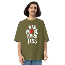 City Green / S Wag More Bark Less Unisex Oversized T-Shirt by Design Express