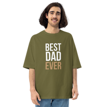 City Green / S Best Dad Ever Unisex Oversized T-Shirt by Design Express