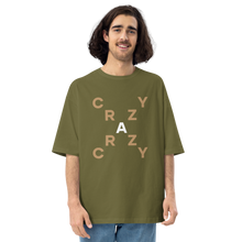 City Green / S Crazy X-Cross Unisex Oversized T-Shirt by Design Express