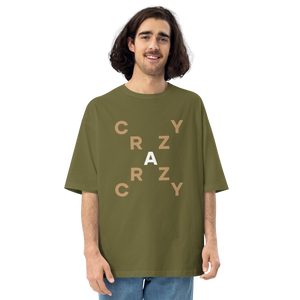 City Green / S Crazy X-Cross Unisex Oversized T-Shirt by Design Express