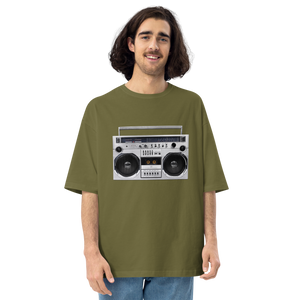 City Green / S Boom Box 80s Unisex Oversized T-Shirt by Design Express