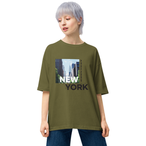 City Green / S New York Coordinates Unisex Oversized Light T-Shirt by Design Express