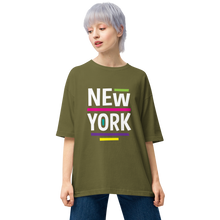 City Green / S New York Pop Front Unisex Oversized T-Shirt by Design Express