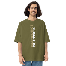 City Green / S Independence is Happiness "Poppins" Unisex Oversized T-Shirt by Design Express