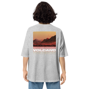 Mixed Grey / S Vulcano Back Unisex Oversized T-Shirt by Design Express