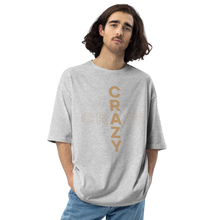 Mixed Grey / S Crazy Cross Unisex Oversized T-Shirt by Design Express