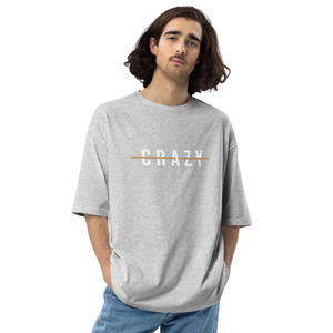 Mixed Grey / S Crazy Cross Line Unisex Oversized T-Shirt by Design Express