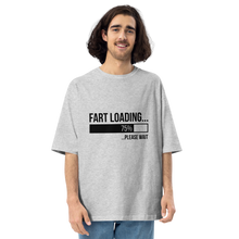 Mixed Grey / S Fart Loading Front Unisex Oversized Light T-Shirt by Design Express