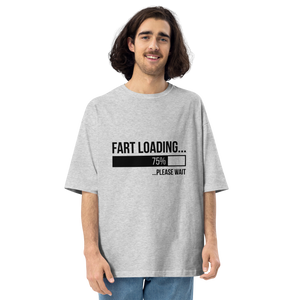 Mixed Grey / S Fart Loading Front Unisex Oversized Light T-Shirt by Design Express