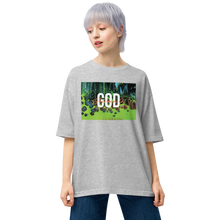 Mixed Grey / S Believe in God Unisex Oversized T-Shirt by Design Express