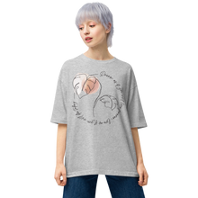 Mixed Grey / S Dream as if you will live forever Unisex Oversized T-Shirt by Design Express