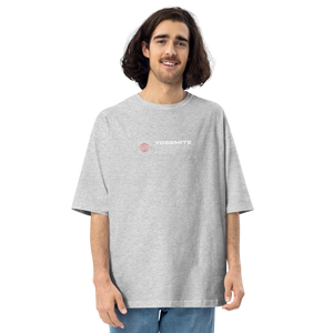 Mixed Grey / S Yosemite National Park Back Unisex Oversized Dark T-Shirt by Design Express