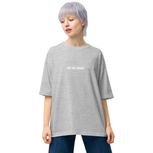 Mixed Grey / S You are Enough Unisex Oversized T-Shirt by Design Express