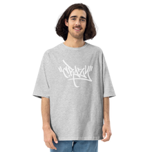 Mixed Grey / S Crazy Graffiti Unisex Oversized T-Shirt by Design Express