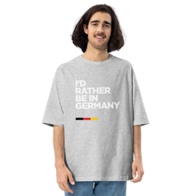 Mixed Grey / S I'd Rather Be In Germany Unisex Oversized T-Shirt by Design Express