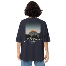 Navy / S Nature Yosemite Back Unisex Oversized T-Shirt by Design Express